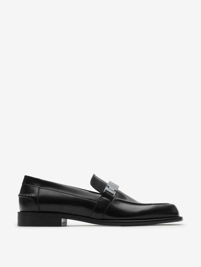 Burberry Leather tower loafers at Collagerie