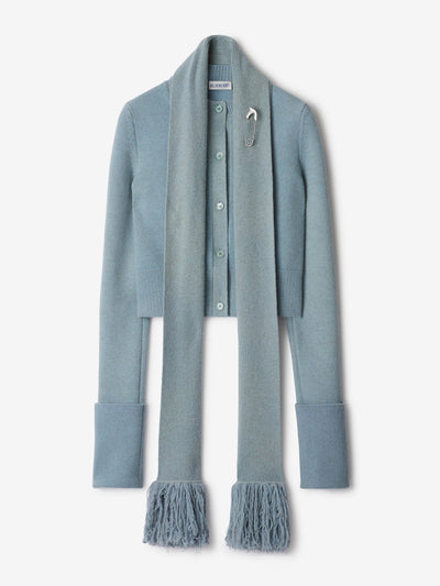 Burberry Scarf wool cashmere cardigan at Collagerie