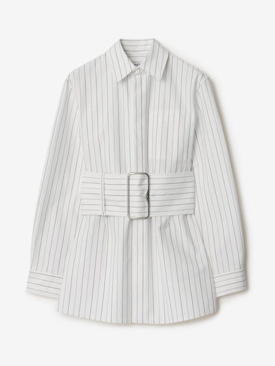 Burberry Regular fit striped cotton shirt at Collagerie