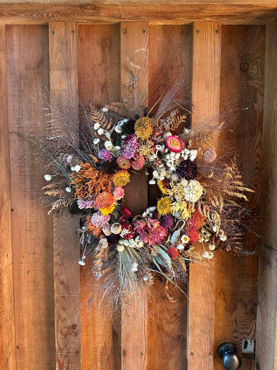 Burnt Fen Flowers Christmas wreaths at Collagerie