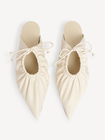 By Malene Birger Masey leather mules at Collagerie