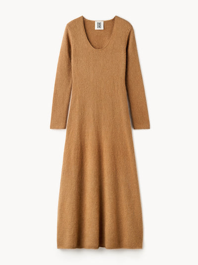 By Malene Birger Brown woven maxi dress at Collagerie