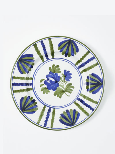 Cabana Magazine Blossom dinner plate in blue at Collagerie