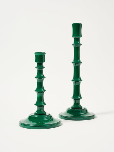 Cabana Magazine Cinzia lacquered candle holders (set of 2) at Collagerie