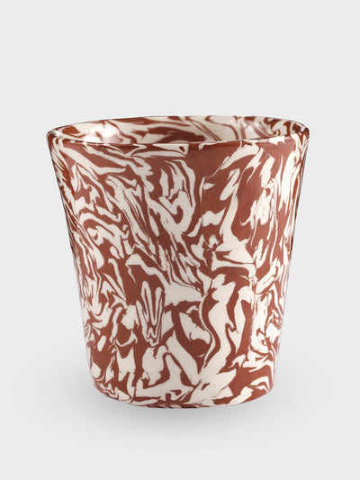 Cabana Magazine Natural marbled ceramic tumbler at Collagerie