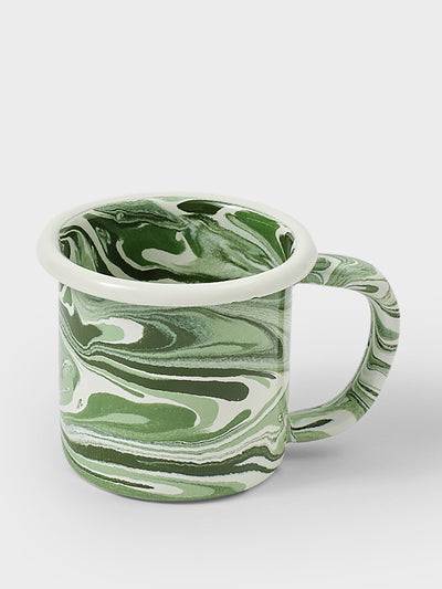 Cabana Magazine Marbled enamel mug at Collagerie