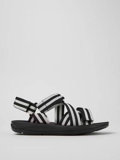 Camper Match black and white sandals at Collagerie