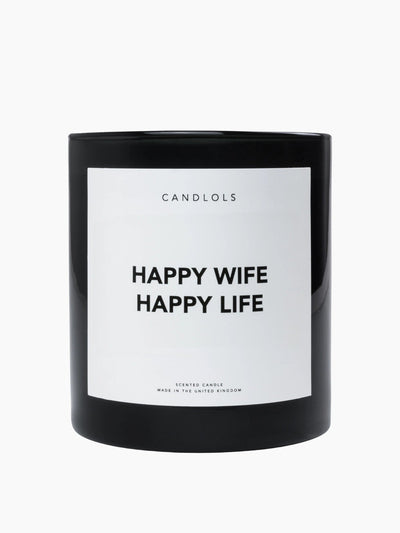 Candlols Happy Wife Happy Life candle at Collagerie