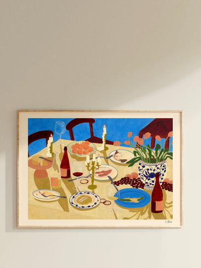 Carla Llanos 'After Dinner' print at Collagerie