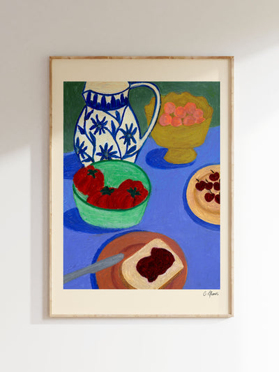 Carla Llanos 'Jam On Toast' print at Collagerie