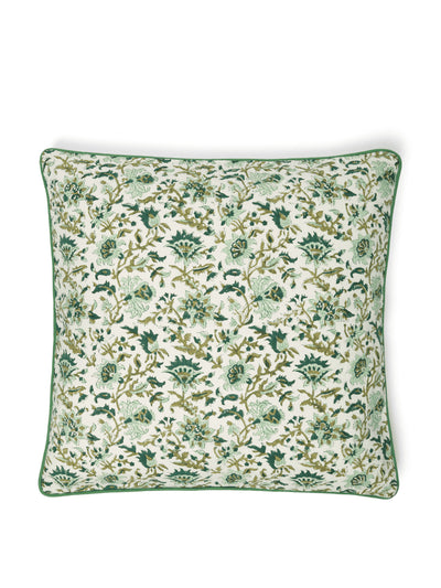 Casa By JJ Antonia emerald eden cushion cover at Collagerie