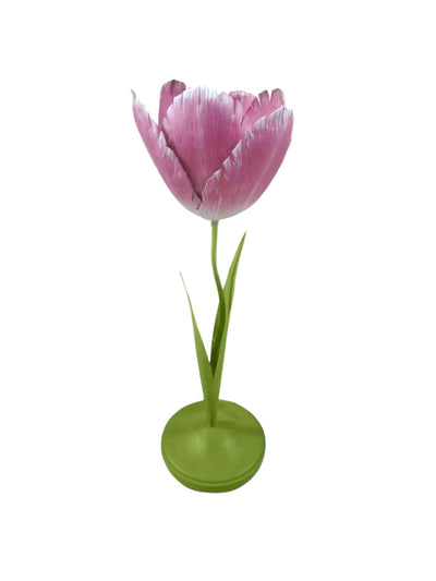 Casa By JJ Dahlia pink petal candleholder at Collagerie