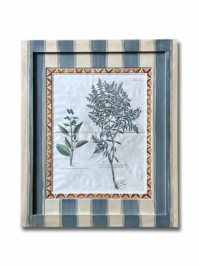 Get The Gusto Hand-painted frame and 18th-century Sloane botanical mat at Collagerie