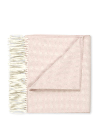Volga Linen Pastel pink cashmere baby blanket at Collagerie