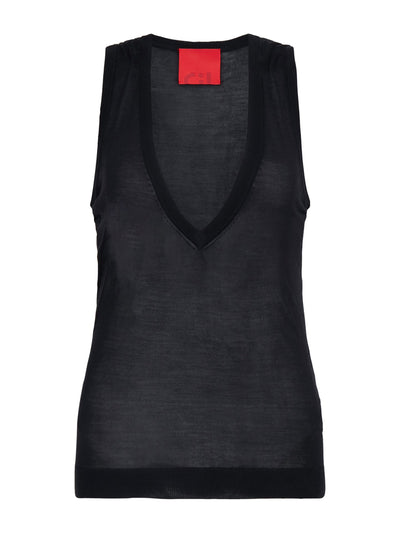 Cashmere in Love Levi silk vest at Collagerie