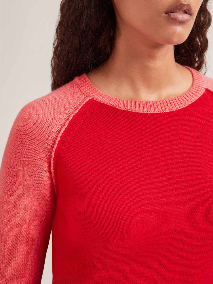 Red Drew cashmere jumper Clothing Cefinn    - Collagerie