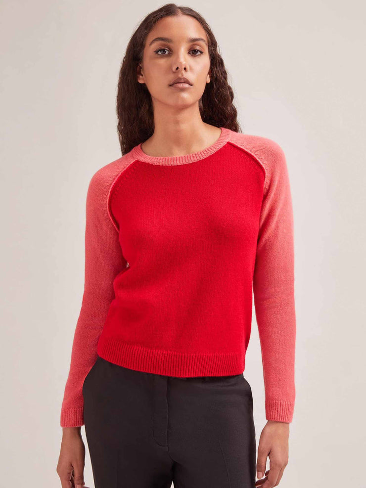 Red Drew cashmere jumper Clothing Cefinn    - Collagerie