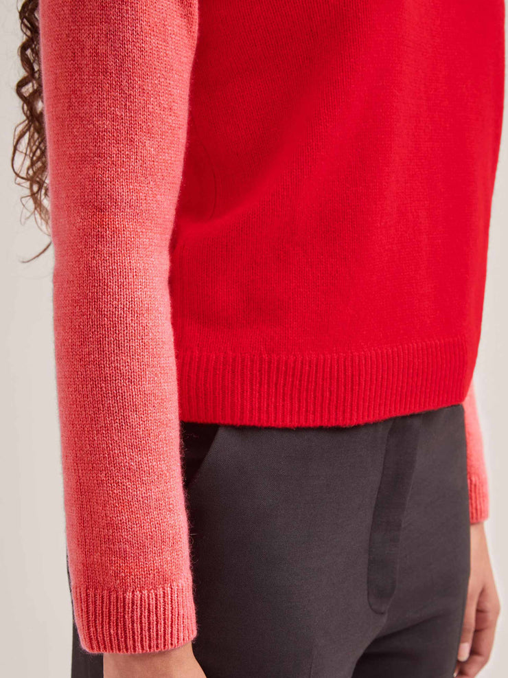 Red Drew cashmere jumper Clothing Cefinn    - Collagerie