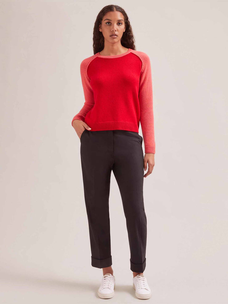 Red Drew cashmere jumper Clothing Cefinn    - Collagerie