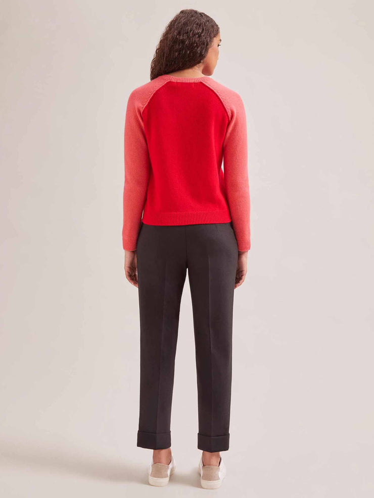 Red Drew cashmere jumper Clothing Cefinn    - Collagerie