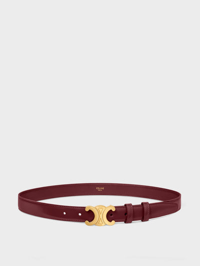 Celine Medium Triomphe belt in taurillion leather at Collagerie