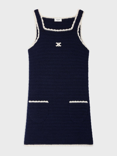 Celine Mini dress in crocheted cotton at Collagerie