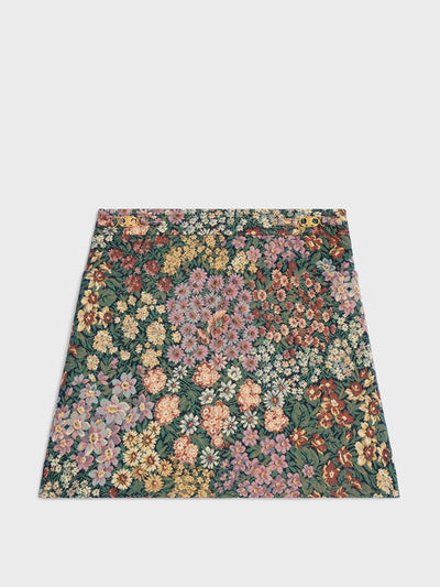 Celine Mini skirt In cotton jacquard at Collagerie