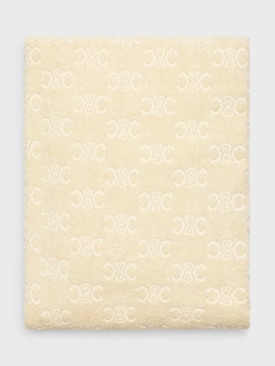 Celine Beach towel in monogram terry cotton at Collagerie