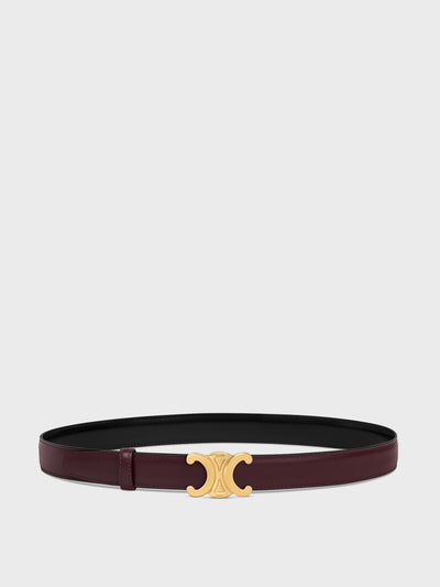 Celine Triomphe buckle & reversible strap at Collagerie