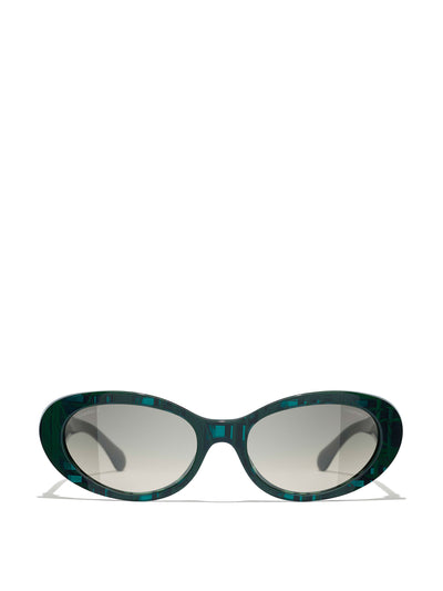 Chanel Oval sunglasses at Collagerie