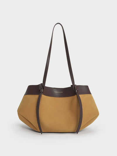 Charles & Keith Calla suede tote bag at Collagerie