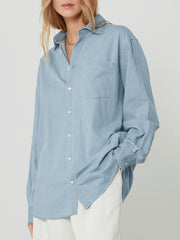 The Chessie chambray light blue shirt