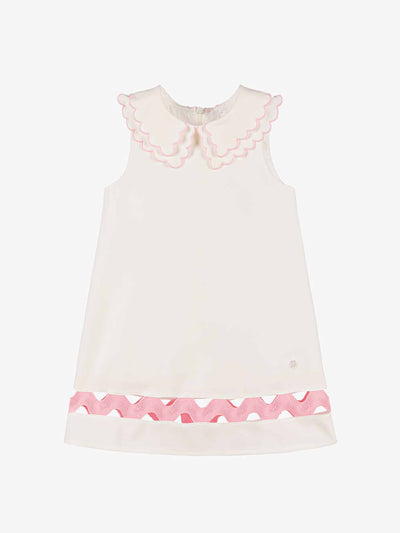Patachou Girls white crêpe dress at Collagerie