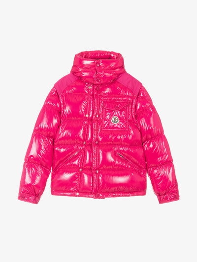 Moncler Enfant Pink puffer jacket at Collagerie