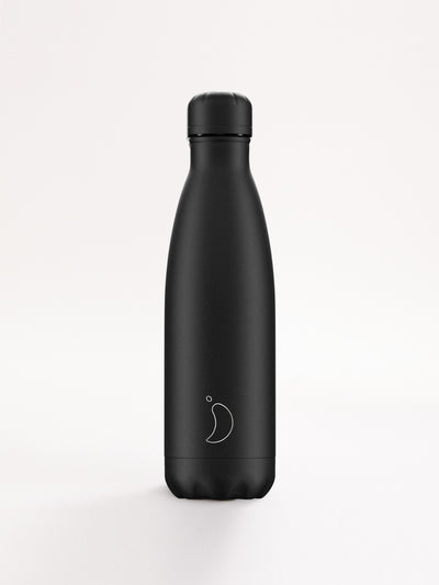 Chilly’s Monochrome Black Water Bottle at Collagerie