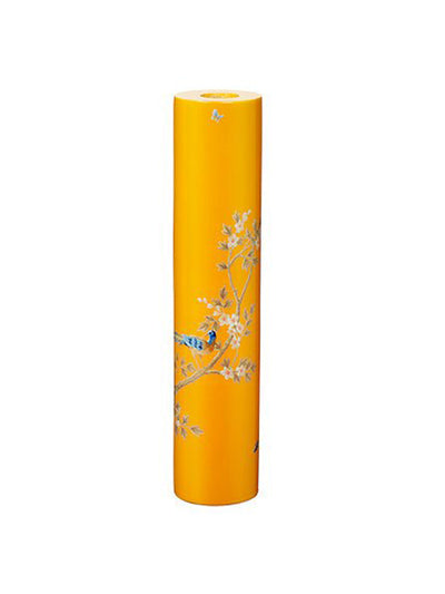 Addison Ross Yellow chinoiserie candlestick at Collagerie