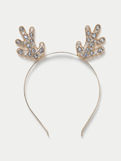 Marks & Spencer Christmas rhinestone detail antler headband at Collagerie