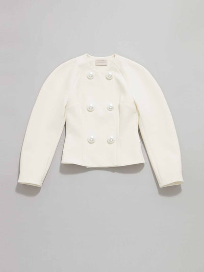 Christopher Kane White pearl dome jacket at Collagerie