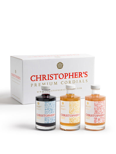 Christopher's Cordials Mixed Trio Box at Collagerie
