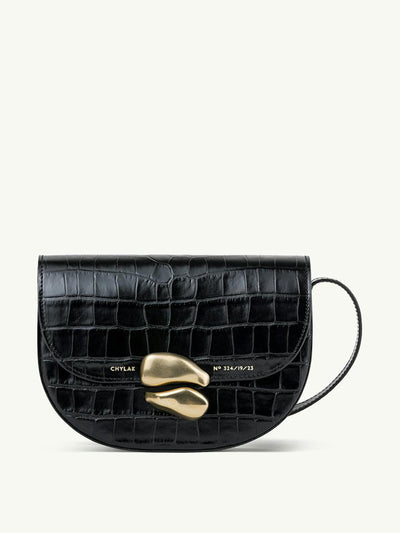 Chylak Saddle bag with sculptural seal at Collagerie