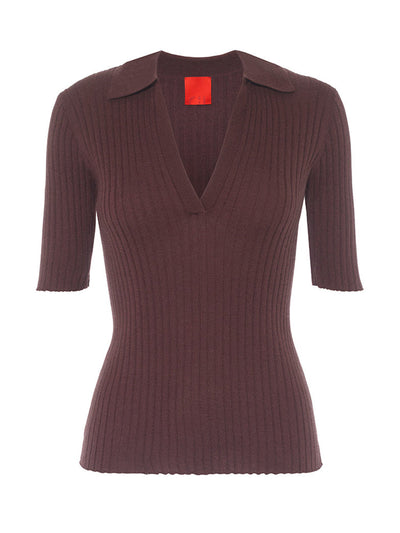 Cashmere in Love Summer polo neck jumper at Collagerie