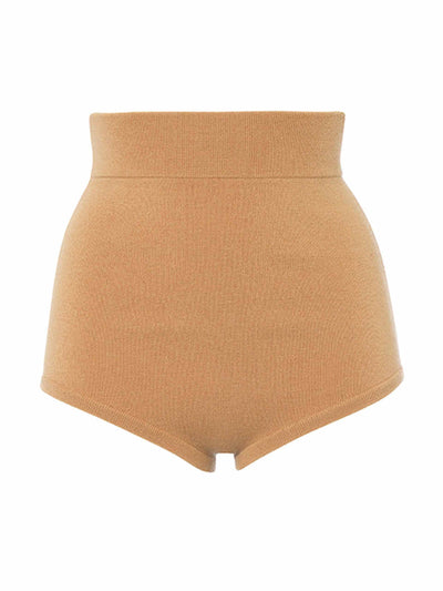 Cashmere in Love Felix featherweight knickers in camel at Collagerie