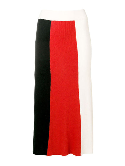 Cashmere in Love Tri knit skirt at Collagerie