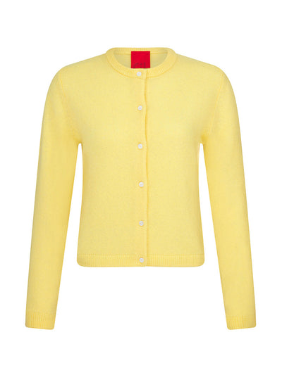 Cashmere in Love Yellow cashmere cardigan at Collagerie