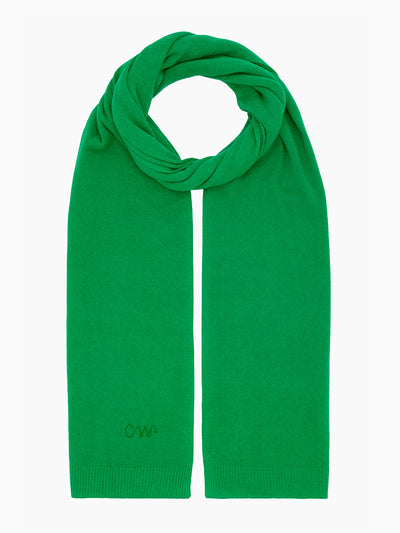 Cleverly Wrapped Emerald classic cashmere scarf at Collagerie