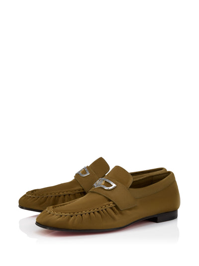 Christian Louboutin Mocallista loafers in brown at Collagerie