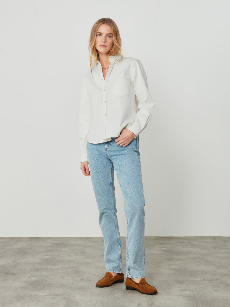 The Classic denim off-white shirt Shirts With Nothing Underneath    - Collagerie