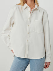 The Classic denim off-white shirt