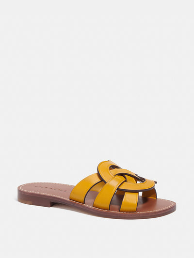 Coach Yellow sandal at Collagerie