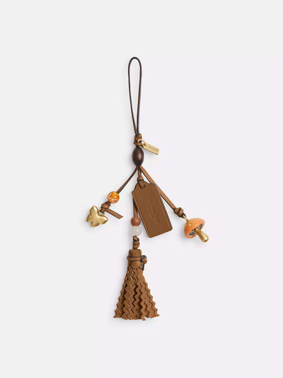 Coach Mushroom heritage leather bag charm at Collagerie